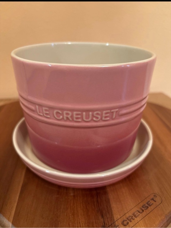 Le Creuset Other - Le Creuset Rose Quartz Glazed Stoneware Herb Planter with Tray